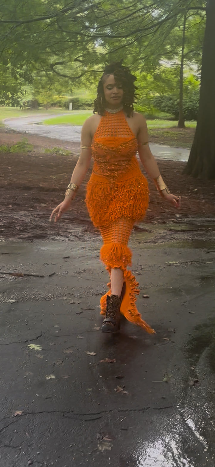 Orange Boutique Dress