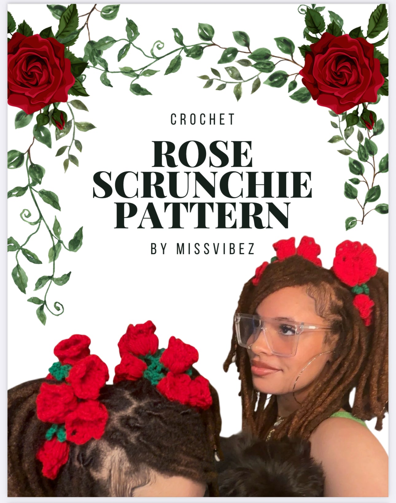 Rose Scrunchie Pattern